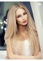 Lace Front Human Hair Straight Wig 