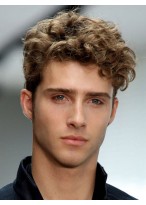 Short Wavy Synthetic Wig For Men 