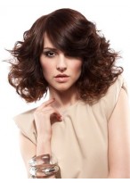 Front Lace Spiral Wavy Synthetic Wig 