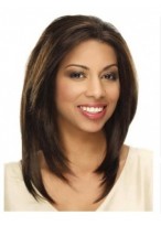 Womens Long Straight Lace Front Synthetic Wig 