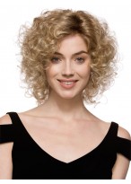 Medium Curly Synthetic Wig 