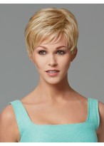 Short Womens Capless Synthetic Wig 