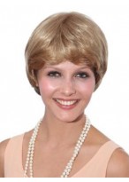 Womens Straight Capless Synthetic Wig 