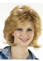 Short Wavy Style Capless Synthetic Wig 