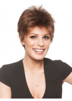 Short Synthetic Blonde Straight Wig 