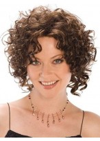 Medium Length Curly Synthetic Wig 
