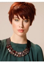 Synthetic Capless Wig With Short Straight Style 