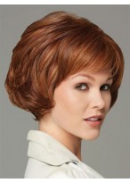 Short Red Synthetic Wig 