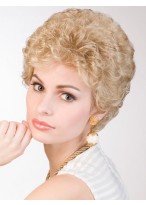 Synthetic Curly Medium Length Lace Front Wig 