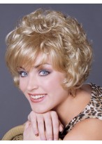 Short Synthetic Wavy Capless Wig 