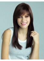Capless Straight Synthetic Wig With Bangs 