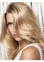 Long Blonde Wavy Synthetic Wig 