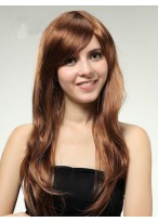 Long Capless Straight Synthetic Wig With Side Bangs 