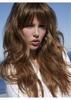 Cheap Wavy Long Capless Synthetic Wig 