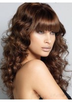 Long Capless Gracious Wavy Synthetic Wig 