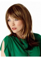 Straight Capless Florid Synthetic Wig 