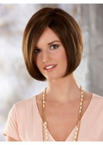Straight Capless Delicate Synthetic Wig 