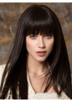 Diaphanous Long Capless Straight Synthetic Wig 