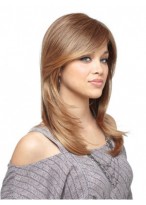Enthralling Long Lace Front Straight Synthetic Wig 