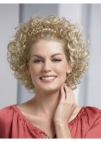 Curly Synthetic 3/4 Wig with Braided Headband 