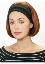 Straight Capless Short Synthetic 3/4 Wig 