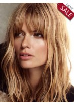 Romantic Human Hair Wavy Wig 