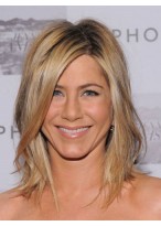 Glamorous Medium Straight Lace Front Synthetic Wig 