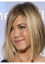 Popular Straight Full Lace Medium Remy Human Hair Wig 