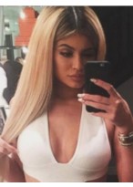 Kylie Jenner Gorgeous Lace Front Mono Top Synthetic Wig 