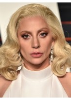Lady Gaga Stylish Lace Front Synthetic Wig 