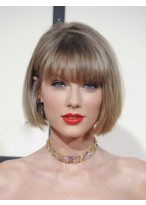 Taylor Swift Pretty Capless Human Hair Wig 