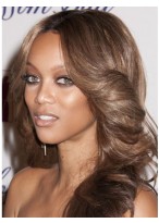 Tyra Banks Comfortable Lace Front Synthetic Wig 