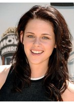 Layered Kristen Stewart Lace Front Synthetic Wig 