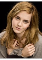 Layered Emma Watson Lace Front Synthetic Wig 