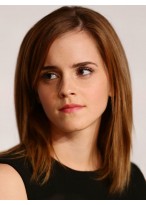 Natural Emma Watson Lace Front Synthetic Wig 