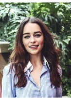 Layered Emilia Clarke Lace Front Remy Human Hair Wig 