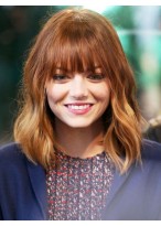 Emma Stone Comfortable Capless Synthetic Wig 