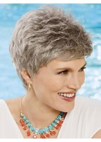 Stunning Pixie Gray Wig For Woman 