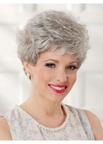 Lightweight Lace Front Great Style Gray Wig 