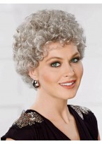 Natural-looking Lightweight Gray Wig With Curls 