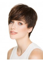 Layered Capless Remy Human Hair Wig 