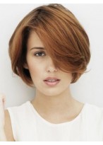 Romantic Short Lace Front Straight Remy Human Hair Wig 