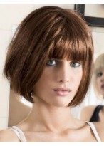 Attractive Straight Capless Remy Human Hair Wig 