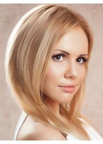 Concise Human Hair Lace Front Wig 