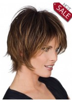 Short Synthetic Natural Straight Wig 