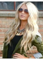 Classic Long Wavy Lace Front Synthetic Wig 