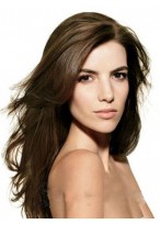 Glamorous Long Straight Lace Front Synthetic Wig 