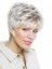 Short Layered Lace Front Straight Gray Wig
